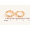 Серьги Xuping M&L цвет 18K колечки "Декоративный узор" фото №2 Серьги Xuping M&L цвет 18K колечки "Декоративный узор" фото №2