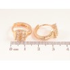 Серьги Xuping M&L цвет 18K колечки "Инкрустация кристаллами" фото №2