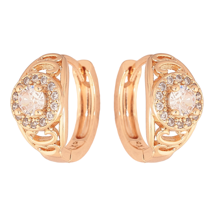 Серьги Xuping M&L цвет 18K колечки "Инкрустация кристаллами" фото №20 Серьги Xuping M&L цвет 18K колечки "Инкрустация кристаллами" фото №20
