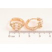 Серьги Xuping M&L цвет 18K колечки "Инкрустация кристаллами" фото №2 Серьги Xuping M&L цвет 18K колечки "Инкрустация кристаллами" фото №2