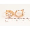 Сережки Xuping M&L колір 18K колечка "Квіточки з кристалами" фото №2 Сережки Xuping M&L колір 18K колечка "Квіточки з кристалами" фото №2