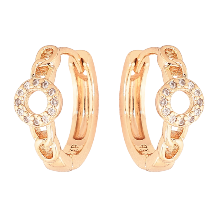 Серьги Xuping M&L цвет 18K колечки "Узор с кристаллами" фото №15 Серьги Xuping M&L цвет 18K колечки "Узор с кристаллами" фото №15