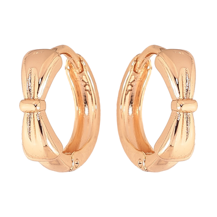 Серьги Xuping M&L цвет 18K колечки "Банты" фото №13 Серьги Xuping M&L цвет 18K колечки "Банты" фото №13