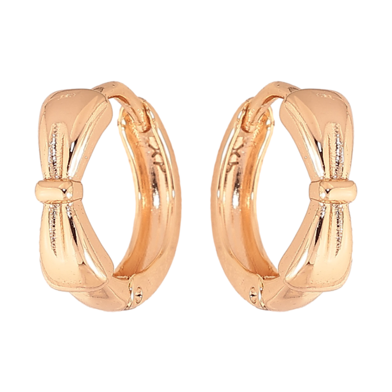 Сережки Xuping M&L колір 18K колечка "Банти" фото №7