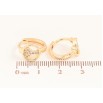 Сережки Xuping M&L колір 18K колечка "Візерунок з кристалами" фото №2