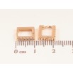 Серьги Xuping M&L цвет 18K колечки "Квадратные с кристаллами" фото №2 Серьги Xuping M&L цвет 18K колечки "Квадратные с кристаллами" фото №2