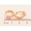 Серьги Xuping M&L цвет 18K колечки "Узор с розовыми кристаллами" фото №2 Серьги Xuping M&L цвет 18K колечки "Узор с розовыми кристаллами" фото №2