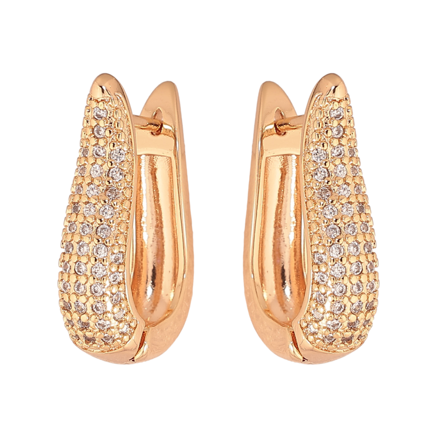 Сережки Xuping M&L колір 18K англійський замок "Інкрустація кристалами" фото №1