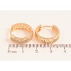 Серьги Xuping M&L цвет 18K колечки "Инкрустация кристаллами" фото №2