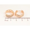 Серьги Xuping M&L цвет 18K колечки "Инкрустация кристаллами" фото №2 Серьги Xuping M&L цвет 18K колечки "Инкрустация кристаллами" фото №2