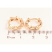 Сережки Xuping M&L колір 18K колечка "Візерунок сердечка" фото №2 Сережки Xuping M&L колір 18K колечка "Візерунок сердечка" фото №2