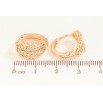 Серьги Xuping M&L цвет 18K колечки "Ажурный узор с кристаллами" фото №2 Серьги Xuping M&L цвет 18K колечки "Ажурный узор с кристаллами" фото №2