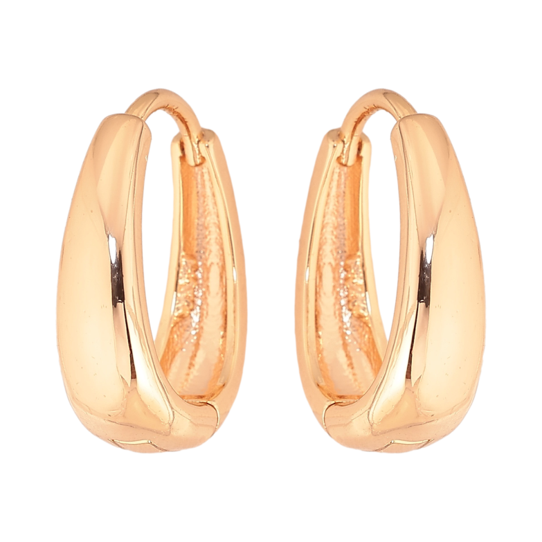 Сережки Xuping M&L колір 18K колечка "Класика" фото №5