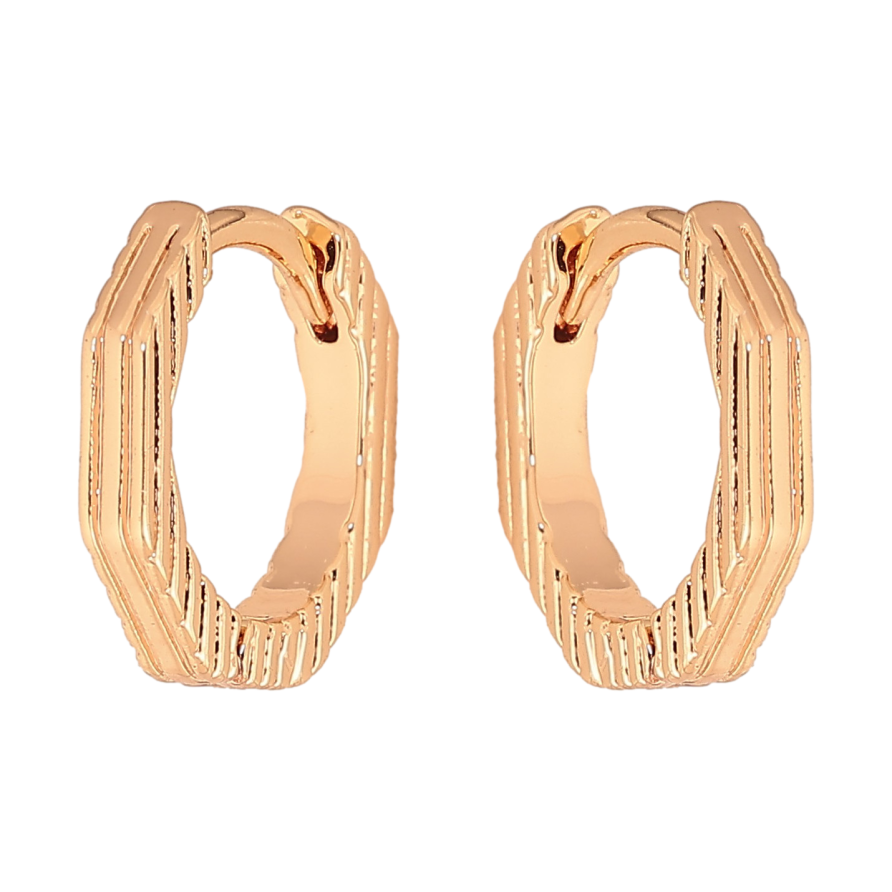 Серьги Xuping M&L цвет 18K колечки "Декоративный узор" фото №1 Серьги Xuping M&L цвет 18K колечки "Декоративный узор" фото №1