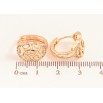 Серьги Xuping M&L цвет 18K колечки "Узор с кристаллами" фото №2 Серьги Xuping M&L цвет 18K колечки "Узор с кристаллами" фото №2