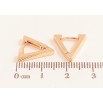 Сережки Xuping M&L колір 18K колечка "Трикутники" фото №2 Сережки Xuping M&L колір 18K колечка "Трикутники" фото №2