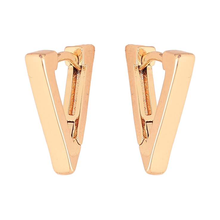 Сережки Xuping M&L колір 18K колечка "Трикутники" фото №25 Сережки Xuping M&L колір 18K колечка "Трикутники" фото №25