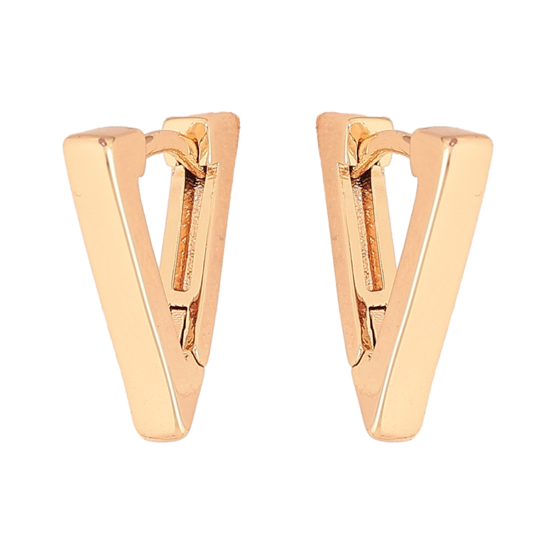 Сережки Xuping M&L колір 18K колечка "Трикутники" фото №17 Сережки Xuping M&L колір 18K колечка "Трикутники" фото №17