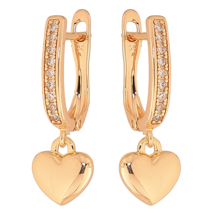 Серьги Xuping M&L цвет 18K английский замок "Сердечки" фото №21 Серьги Xuping M&L цвет 18K английский замок "Сердечки" фото №21