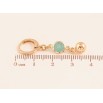Серьги Xuping M&L цвет 18K подвески на колечках "Подвески с голубыми кристаллами и шариками" фото №2