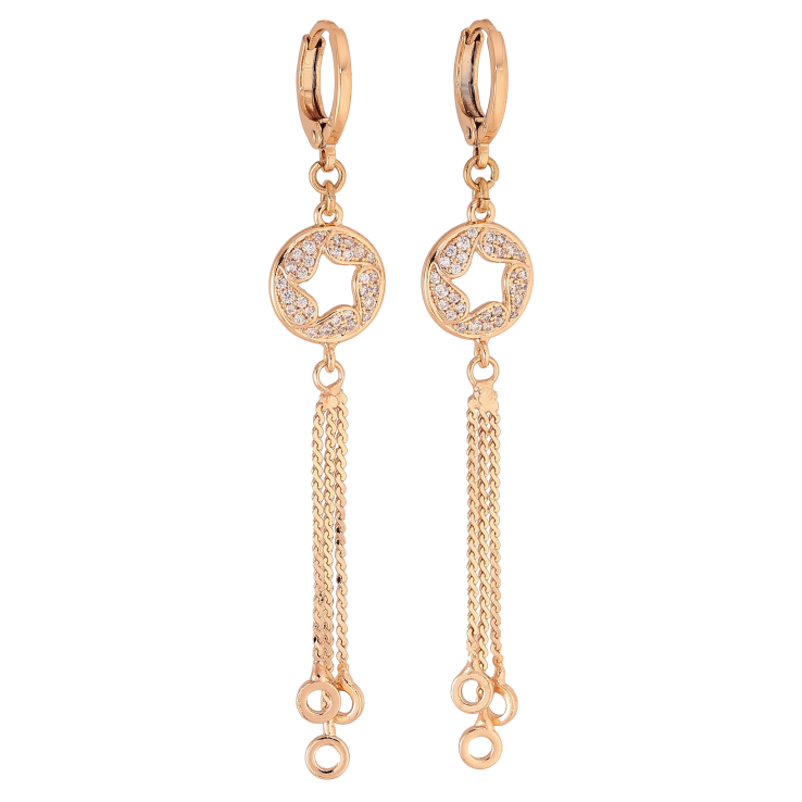 Серьги Xuping M&L цвет 18K подвески на колечках "Подвески с инкрустацией кристаллами" фото №11 Серьги Xuping M&L цвет 18K подвески на колечках "Подвески с инкрустацией кристаллами" фото №11