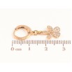 Серьги Xuping M&L цвет 18K подвески на колечках "Цветочки с кристаллами" фото №2