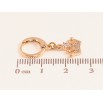 Серьги Xuping M&L цвет 18K подвески на колечках "Корона с кристаллами" фото №2