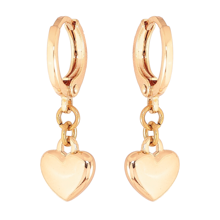 Серьги Xuping M&L цвет 18K подвески на колечках "Сердечка" фото №18 Серьги Xuping M&L цвет 18K подвески на колечках "Сердечка" фото №18
