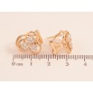 Серьги Xuping M&L цвет 18K итальянский замок "Узор с кристаллами" фото №2 Серьги Xuping M&L цвет 18K итальянский замок "Узор с кристаллами" фото №2