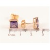 Серьги Xuping M&L цвет 18K пусеты "Сиреневые кристаллы" 7х7мм фото №2 Серьги Xuping M&L цвет 18K пусеты "Сиреневые кристаллы" 7х7мм фото №2