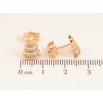 Серьги Xuping M&L цвет 18K пусеты "Декоративный узор с кристаллами" фото №2 Серьги Xuping M&L цвет 18K пусеты "Декоративный узор с кристаллами" фото №2