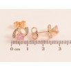 Серьги Xuping M&L цвет 18K пусеты "Декоративный узор с розовыми кристаллами" фото №2 Серьги Xuping M&L цвет 18K пусеты "Декоративный узор с розовыми кристаллами" фото №2
