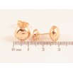Сережки Xuping M&L колір 18K пусети "Круглі" ø 10мм фото №2 Сережки Xuping M&L колір 18K пусети "Круглі" ø 10мм фото №2