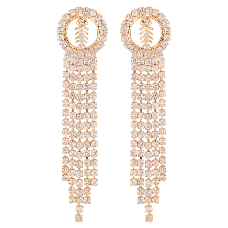 Серьги Xuping M&L цвет 18K пусеты "Кристальные подвески" фото №1 Серьги Xuping M&L цвет 18K пусеты "Кристальные подвески" фото №1