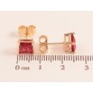 Серьги Xuping M&L цвет 18K пусеты "Малиновые кристаллы" 6х6мм фото №2 Серьги Xuping M&L цвет 18K пусеты "Малиновые кристаллы" 6х6мм фото №2