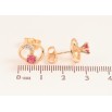 Серьги Xuping M&L цвет 18K пусеты "Овалы с малиновыми кристаллами" фото №2 Серьги Xuping M&L цвет 18K пусеты "Овалы с малиновыми кристаллами" фото №2