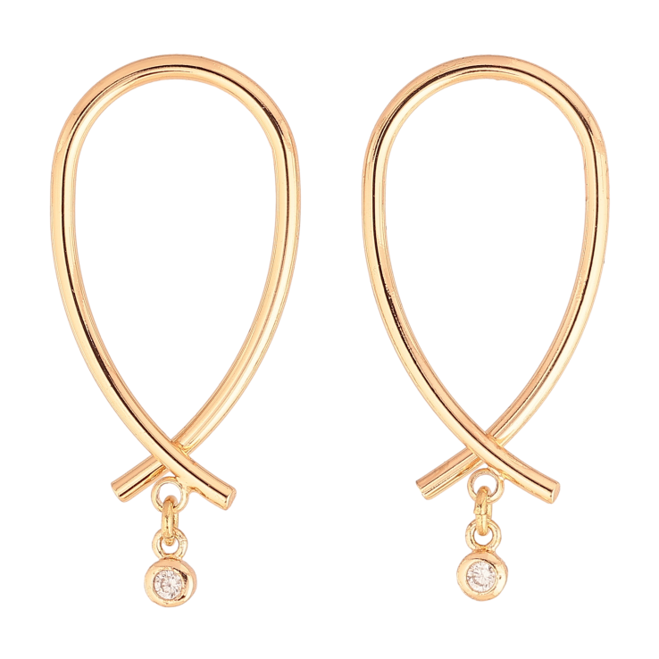Серьги Xuping M&L цвет 18K пусеты "Петельки с кристальными подвесками" фото №20 Серьги Xuping M&L цвет 18K пусеты "Петельки с кристальными подвесками" фото №20