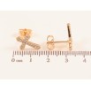 Серьги Xuping M&L цвет 18K пусеты "Крестики с кристаллами" фото №2 Серьги Xuping M&L цвет 18K пусеты "Крестики с кристаллами" фото №2
