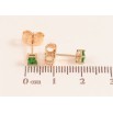 Сережки Xuping M&L колір 18K пусети "Зелені кристали" 3х3мм фото №2 Сережки Xuping M&L колір 18K пусети "Зелені кристали" 3х3мм фото №2