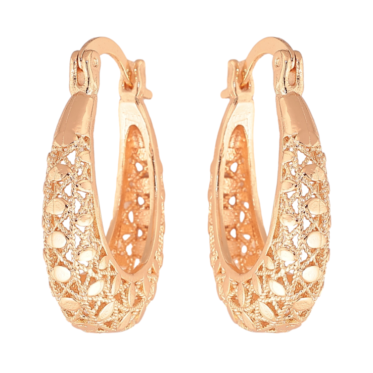 Серьги Xuping M&L цвет 18K замок-булавка "Декоративный узор" фото №18