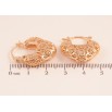 Серьги Xuping M&L цвет 18K замок-булавка "Декоративный узор" фото №2 Серьги Xuping M&L цвет 18K замок-булавка "Декоративный узор" фото №2
