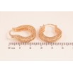 Серьги Xuping M&L цвет 18K замок-булавка "Декоративный узор" ø 2.2см фото №2 Серьги Xuping M&L цвет 18K замок-булавка "Декоративный узор" ø 2.2см фото №2