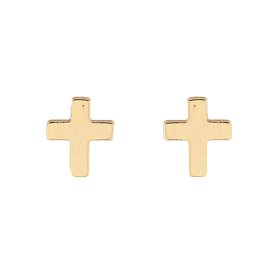 Сережки Xuping колір Позолота 14K пусети "Хрестики" фото №1 Сережки Xuping колір Позолота 14K пусети "Хрестики" фото №1