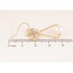 Серьги Xuping QQMM цвет Позолота 14K французский замок "Кристальные бантики с жемчужными подвесками" фото №3 Серьги Xuping QQMM цвет Позолота 14K французский замок "Кристальные бантики с жемчужными подвесками" фото №3