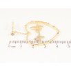 Серьги Xuping QQMM цвет Позолота 14K пусеты "Ассиметричные сердечки с кардиограммой" фото №2