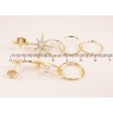 Серьги Xuping QQMM цвет Позолота 14K пусеты "Ассиметричные звездные подвески" фото №2 Серьги Xuping QQMM цвет Позолота 14K пусеты "Ассиметричные звездные подвески" фото №2
