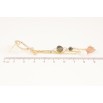 Серьги Xuping QQMM цвет Позолота 14K пусеты "Авангардные подвески" узор на одну сторону фото №2