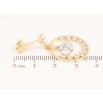Серьги Xuping цвет QQMM Позолота 14K пусеты "Подвески с кристаллами" фото №2 Серьги Xuping цвет QQMM Позолота 14K пусеты "Подвески с кристаллами" фото №2