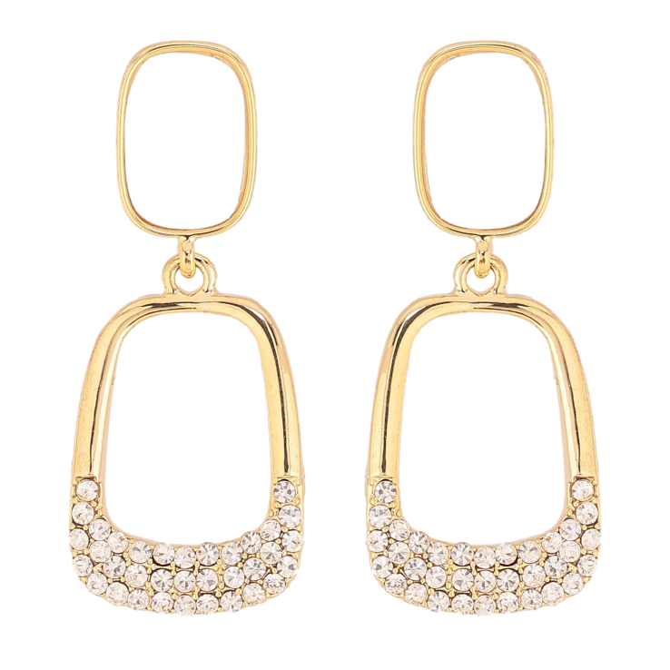 Серьги Xuping QQMM цвет Позолота 14K пусеты "Декоративные подвески" фото №12