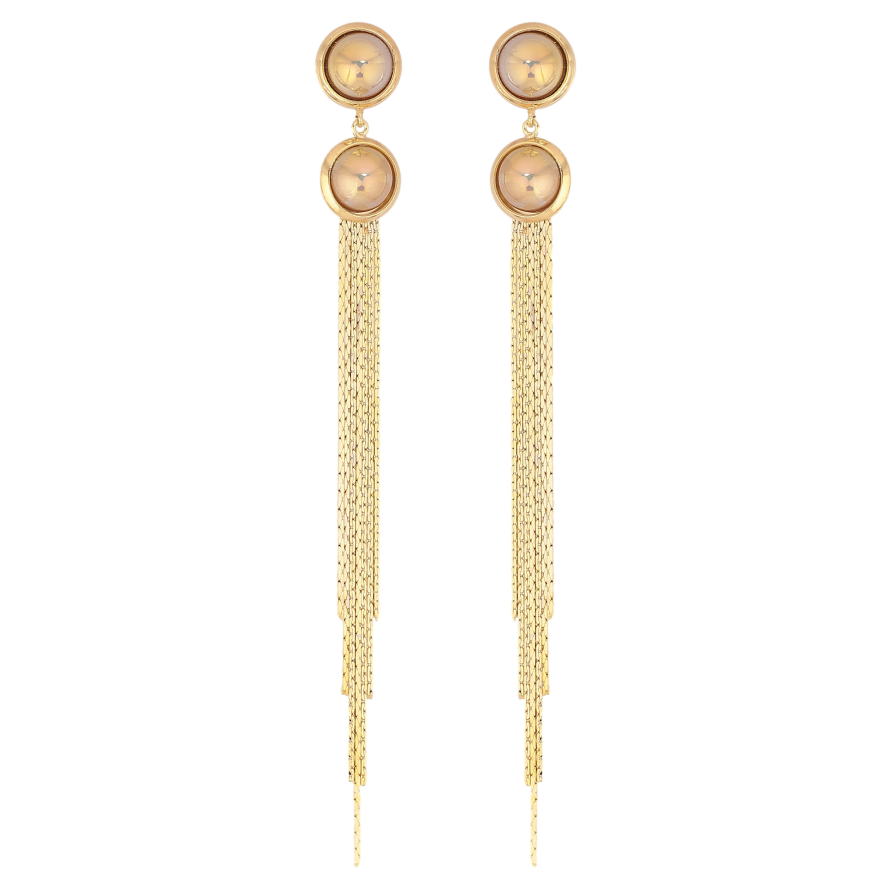 Серьги Xuping QQMM цвет Позолота 14K пусеты "Элегантные подвески из цепочек" фото №1 Серьги Xuping QQMM цвет Позолота 14K пусеты "Элегантные подвески из цепочек" фото №1